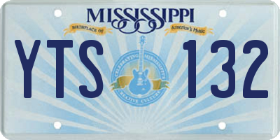 MS license plate YTS132