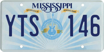 MS license plate YTS146