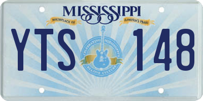 MS license plate YTS148