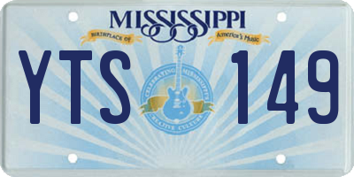 MS license plate YTS149