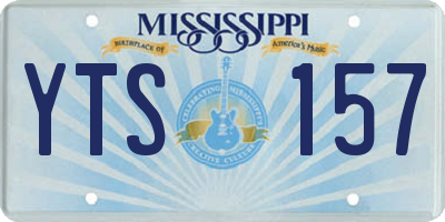 MS license plate YTS157