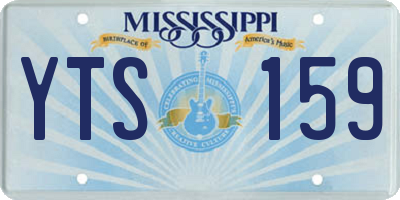 MS license plate YTS159