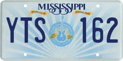 MS license plate YTS162