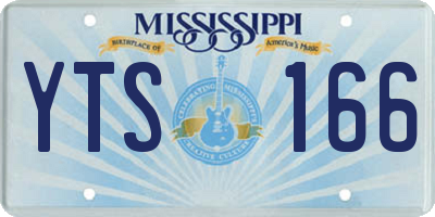 MS license plate YTS166