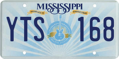 MS license plate YTS168