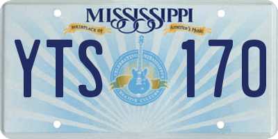 MS license plate YTS170