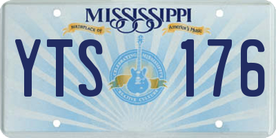 MS license plate YTS176