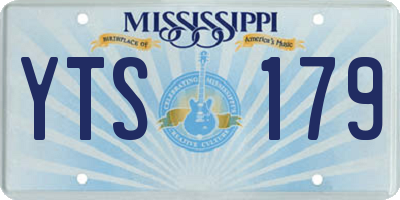 MS license plate YTS179
