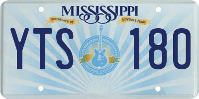 MS license plate YTS180