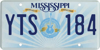 MS license plate YTS184