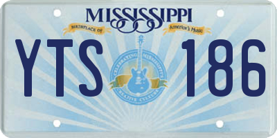 MS license plate YTS186