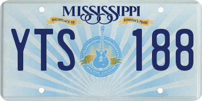 MS license plate YTS188