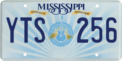 MS license plate YTS256