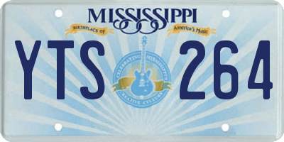 MS license plate YTS264