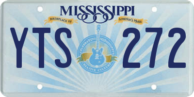 MS license plate YTS272