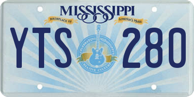 MS license plate YTS280