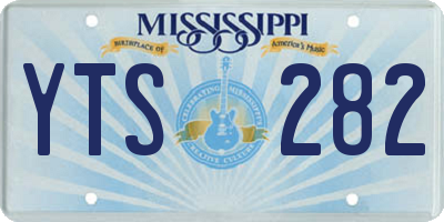 MS license plate YTS282