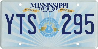 MS license plate YTS295