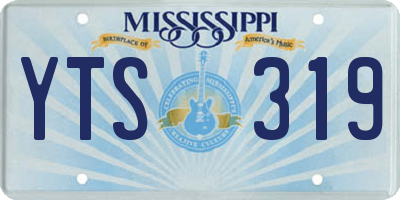 MS license plate YTS319