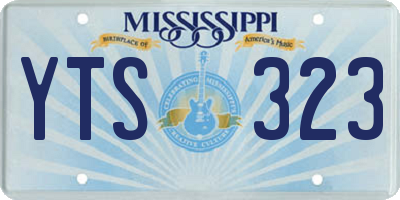 MS license plate YTS323