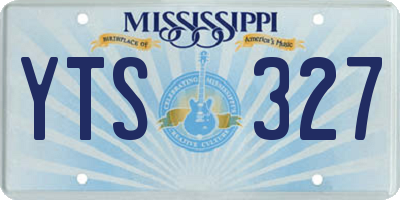 MS license plate YTS327