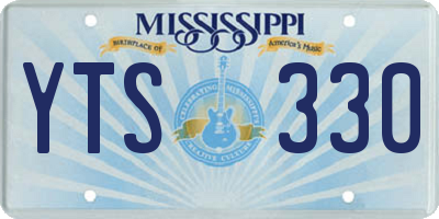 MS license plate YTS330
