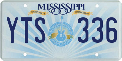 MS license plate YTS336