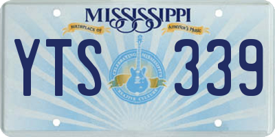 MS license plate YTS339