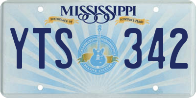MS license plate YTS342