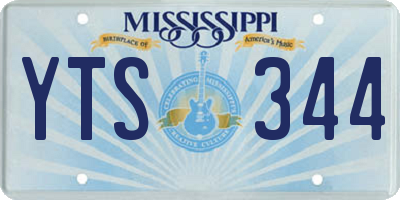 MS license plate YTS344