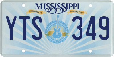 MS license plate YTS349