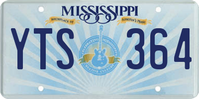 MS license plate YTS364