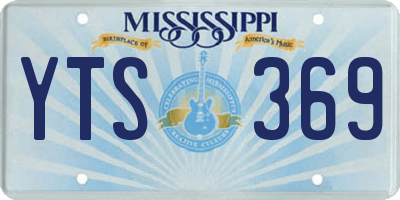 MS license plate YTS369