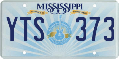 MS license plate YTS373