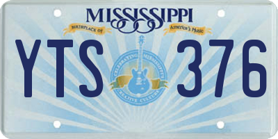 MS license plate YTS376