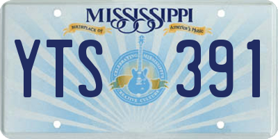 MS license plate YTS391