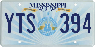 MS license plate YTS394