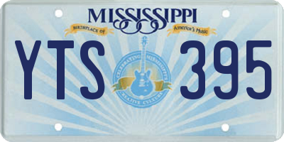 MS license plate YTS395