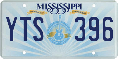 MS license plate YTS396