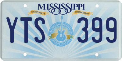 MS license plate YTS399