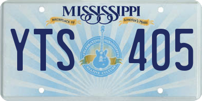 MS license plate YTS405