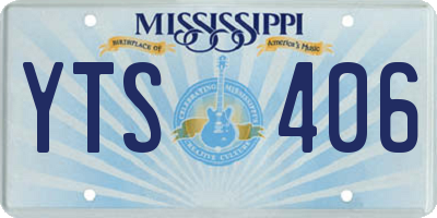 MS license plate YTS406