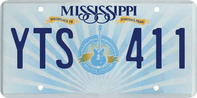 MS license plate YTS411