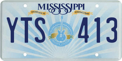 MS license plate YTS413