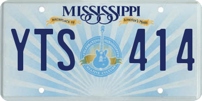 MS license plate YTS414
