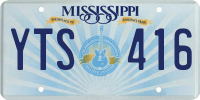 MS license plate YTS416