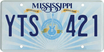 MS license plate YTS421