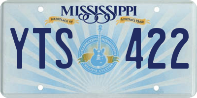 MS license plate YTS422