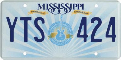 MS license plate YTS424