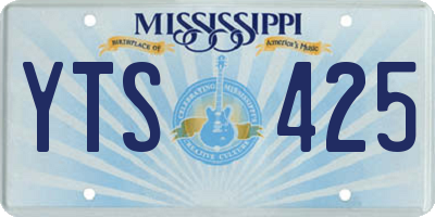 MS license plate YTS425